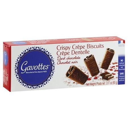 GAVOTTES CRISPY CREPE BISCUITS DARK CHOC 90g