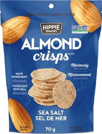 HIPPIE SNACK ALMOND CRISP SEA SALT 2.5OZ