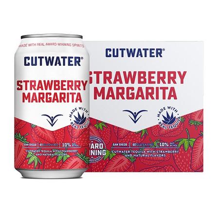 CUTWATER STRAWBERRY MARGARITA 4PK/12OZ CANS