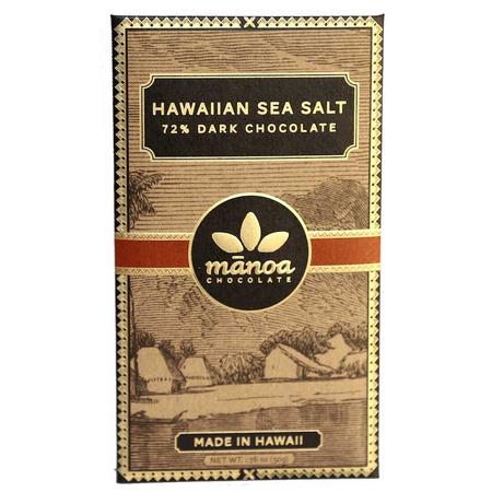 MANOA HAWAIIAN SEA SALT 72% DRK CHOC    