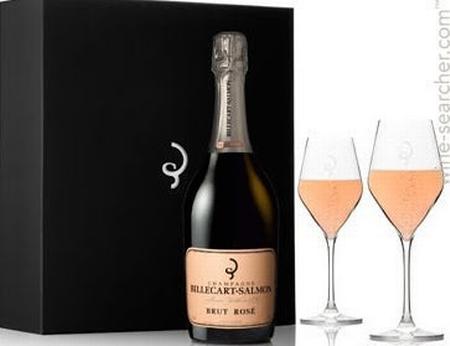 BILLECART-SALMON ROSE W/ 2 GLASSES 750ML