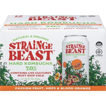 STRAINGE BEAST BLOOD ORANGE & PASSIONFRUIT 6PK/12OZ CANS