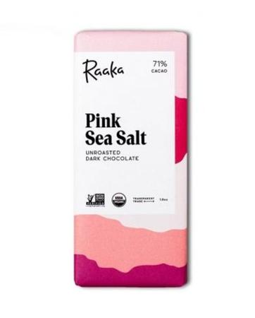 RAAKA PINK SEA SALT 71% DARK CHOCOLATE
