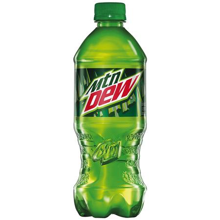 MOUNTAIN DEW REGULAR 20 OZ BOTTLE