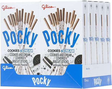 POCKY COOKIES + CREAM STICKS 2.47OZ     