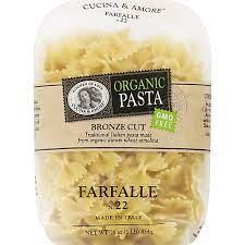 CUCINA + AMORE ORGANIC FARFALLE PASTA 1LB