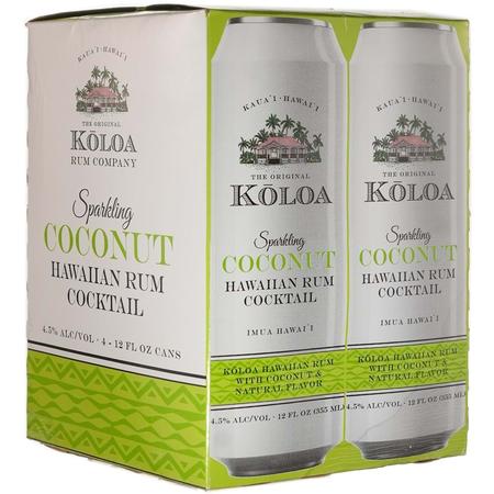 KOLOA COCONUT RUM COCKTAIL 4PK/ 12FL OZ CANS