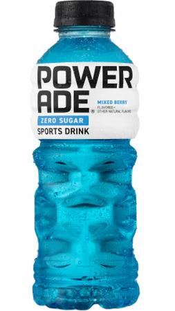 POWERADE  MIXED BERRY ZERO SUGAR 20OZ