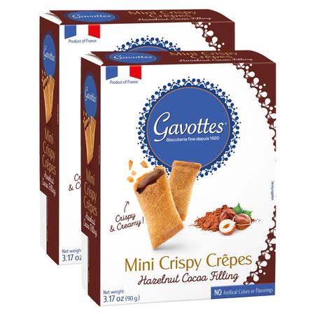 GAVOTTES MINI CRISPY CREPES W/ HAZELNUT COCOA FILLING 90G