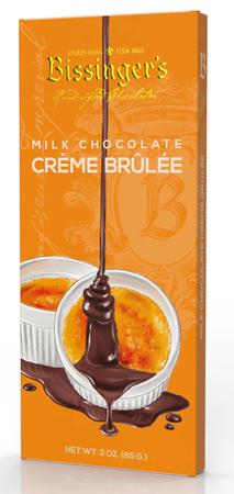 BISSINGER`S MILK CHOCOLATE CREME BRULEE BAR 3OZ