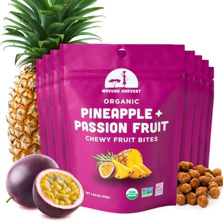 MAVUNO ORGANIC PINEAPPLE & PASSION FRUIT BITES 1.94 OZ