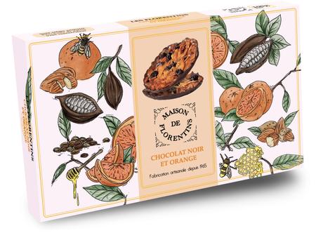 MAISON DE FLORENTIN DARK CHOCOLATE W/ ORANGE COOKIES 3.5 OZ