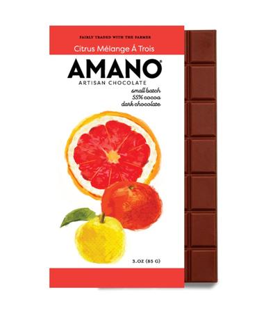 AMANO CITRUS MELANGE A TROIS 63% CHOCOLATE BAR