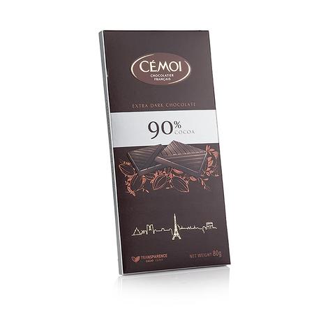 CEMOI 90% DARK CHOCOLATE BAR 100G