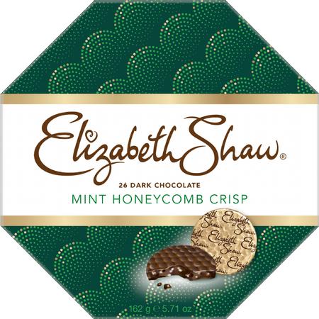 ELIZABETH SHAW DARK CHOCOLATE MINT HONEYCOMB CRISPS 162G