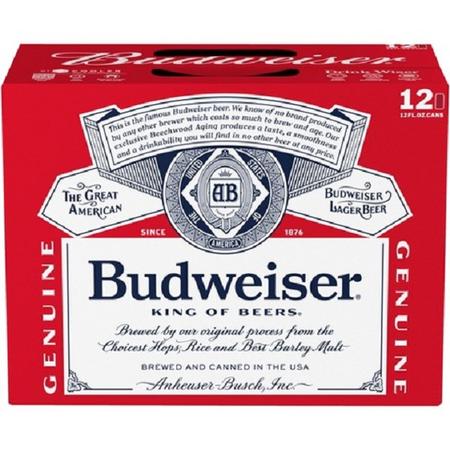 BUDWEISER 12PK/12OZ CANS