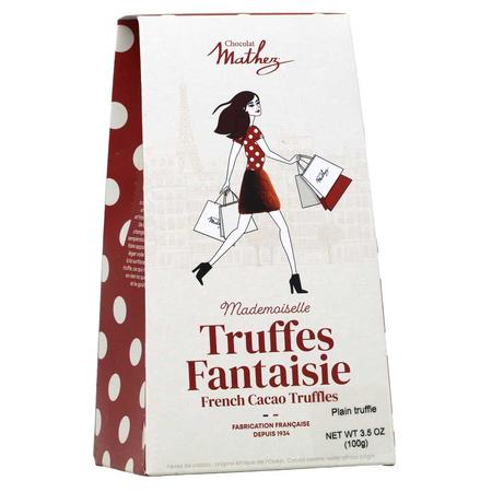 MATHEZ TRUFFLES FANTAISIE PLAIN TRUFFLES 3.5 OZ