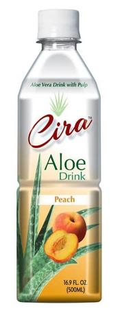CIRA ALOE DRINK PEACH 500ML