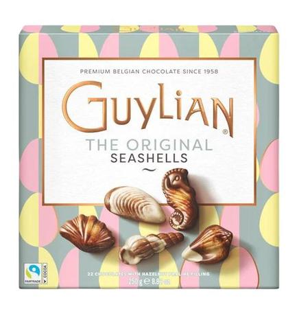 GUYLIAN SEASHELLS 22PC HAZELNUT PRALINE 8.8OZ