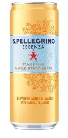 SAN PELLEGRINO ESSENZA TANGERINE & WILD STRAWBERRY 330ML