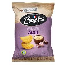 BRETS AIOLI POTATO CHIPS 4.4 OZ