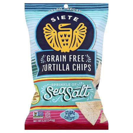 SIETE GRAIN FREE TORTILLA CHIPS SEA SALT 5OZ