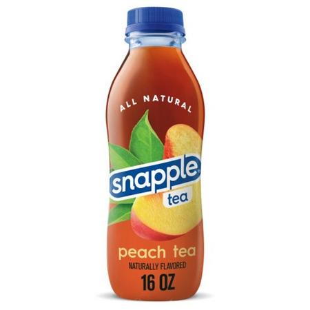 SNAPPLE ICED TEA PEACH 16 OZ BOTTLE