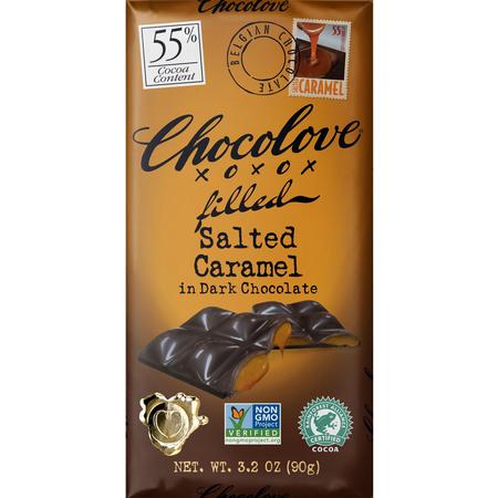 CHOCOLOVE SALTED CARAMEL DARK CHOCOLATE