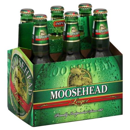 MOOSEHEAD CANADIAN BEER 6 PACK/ 12OZ BTL