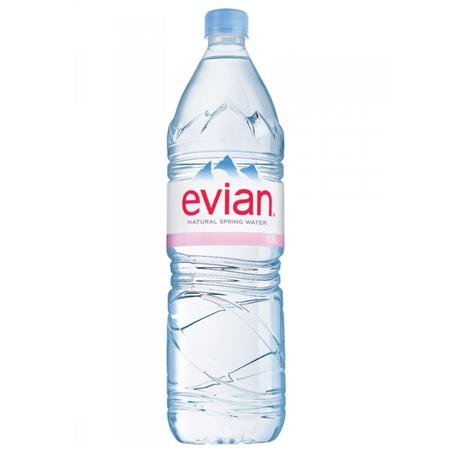 EVIAN NATURAL SPRING WATER 1.5 LITER