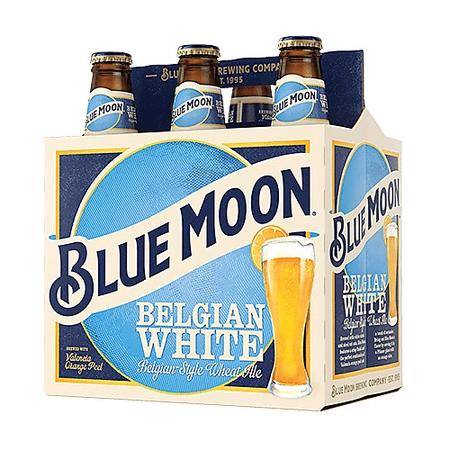 BLUE MOON BELGIAN WHITE ALE 6PK/12OZ BOTTLES