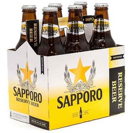 SAPPORO RESERVE 6PK/12OZ BOTTLES