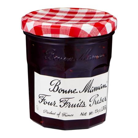 BONNE MAMAN FOUR FRUITS PRESERVES 13OZ  