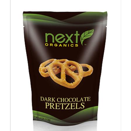 NEXT ORGANICS DARK CHOCOLATE PRETZELS