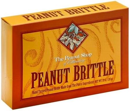 THE PEANUT SHOP PEANUT BRITTLE 10OZ BOX 