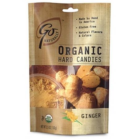 GO NATURALLY ORGANIC GINGER HARD CANDIES