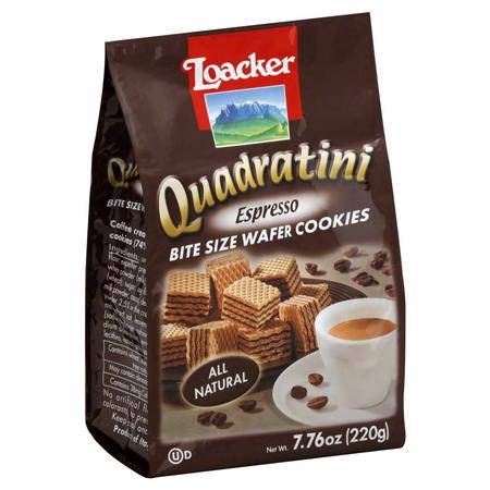 LOACKER QUADRATINI ESPRESSO 220G BAG    