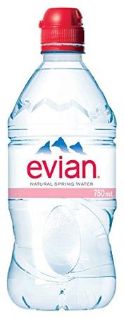 EVIAN NATUARL SPRING WATER FLIPTOP 750ML