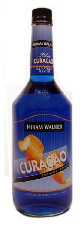 HIRAM WALKER BLUE CURACAO 750ML