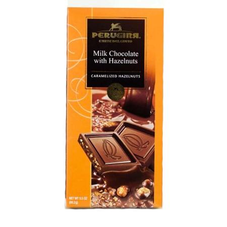 PERUGINA MILK CHOCOLATE W HAZELNUTS BAR 