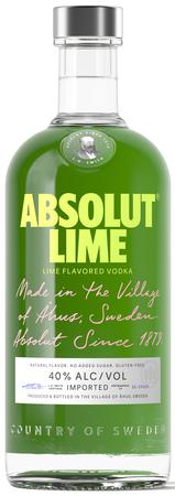 ABSOLUT LIME VODKA 750ML                