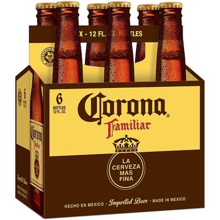 CORONA FAMILIAR BEER 6PK/12OZ BOTTLES