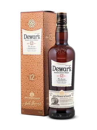 DEWARS 12 YEAR OLD SCOTCH WHISKY 750ML  