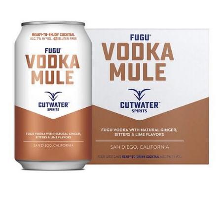 CUTWATER SPIRITS VODKA MULE 4PK12OZ CANS