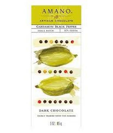 AMANO CARDAMOM BLACK PEPPER 60% COCOA   