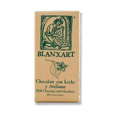 BLANXART MILK CHOCOLATE HAZELNUT BAR    