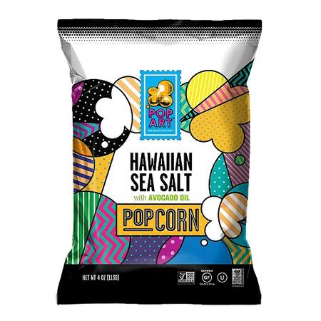 POP ART HAWAIIAN SEA SALT POPCORN 4OZ BG